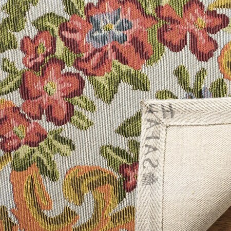 Safavieh Classic Vintage Cottage Rectangle Power Loomed RugsIvory & Rose 4 x 6 ft. CLV112A-4